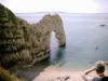 Durdle door o un dauphin tait prsent quelques mois plus tt